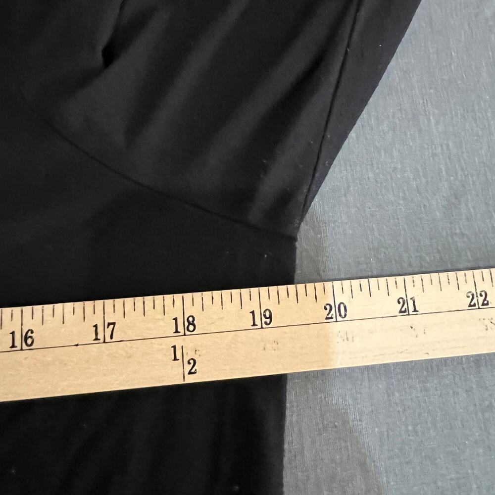 Eileen‎ Fisher Tunic Top Womens Size Large Black Long Sleeves Asymmetric Hem - Picture 9 of 9